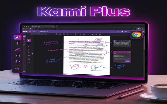Annotating a document with Kami Plus tools